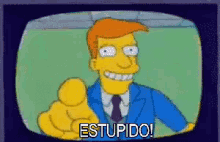 Estúpido GIF - Los Simpsons Estupido GIFs