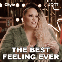 The Best Feeling Ever Stacey Kay GIF - The Best Feeling Ever Stacey Kay Canadas Got Talent GIFs