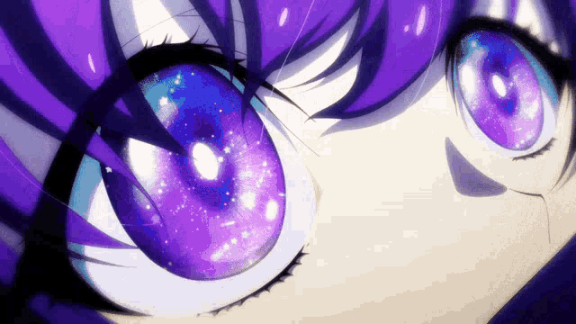 Anime Eyes Purple Eyes GIF - Anime Eyes Purple Eyes Galaxy Eyes - Discover  & Share GIFs
