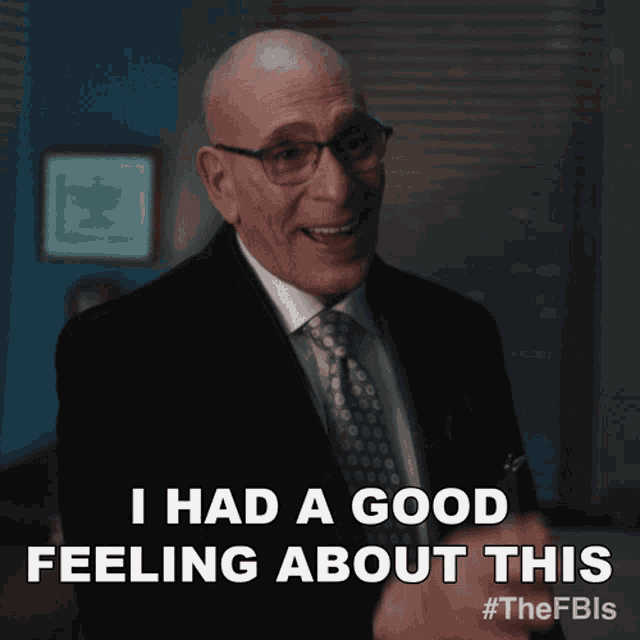 I Had A Good Feeling About This Robert GIF I Had A Good Feeling About This Robert Fbi
