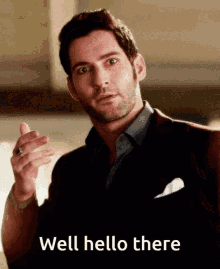 Lucifer Well Hello There GIF - Lucifer Well Hello There Hello GIFs
