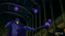 Attacking Skeletor GIF - Attacking Skeletor Masters Of The Universe Revelation GIFs