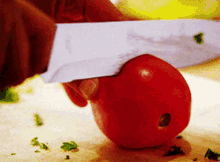 Glee Cutting Tomato GIF
