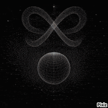 a glowing light in the middle of a geometric pattern on a dark background .