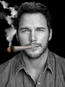 Chris Pratt Chris Pratt Smoking A Blunt GIF - Chris Pratt Chris Pratt Smoking A Blunt Weed GIFs