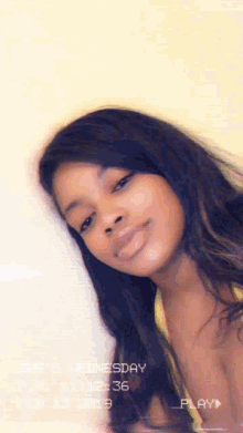 a girl is taking a selfie on wednesday february 13th 2019