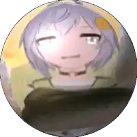 a close up of a cartoon character 's face in a sphere