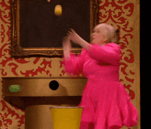 Swing And A Miss Nicola Coughlan GIF - Swing And A Miss Nicola Coughlan Taskmaster GIFs
