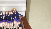 Love Live Anime GIF - Love Live Anime Sliding Down A Stair Railing GIFs