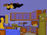 a cartoon of homer simpson holding a piece of cheese with the caption sixty-four slices of american cheese