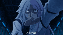 a picture of a girl with the word daizus on it