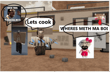 a collage of images with one saying let 's cook