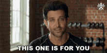 This One Is For You Hrithik Roshan GIF - This One Is For You Hrithik Roshan Cure Fit GIFs