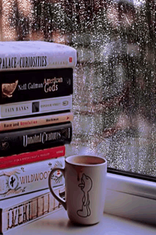 Rain Rainy Day GIF - Rain Rainy Day Coffee Cup GIFs