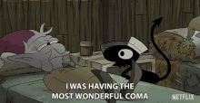 I Was Having The Most Wonderful Coma Coma GIF - I Was Having The Most Wonderful Coma Coma Wonderful GIFs