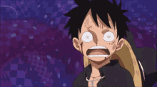 luffy one piece shocked smile happy