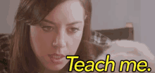 Teach Me GIF - Teach Me April Ludgate Aubrey GIFs