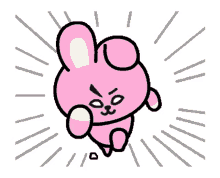 bt21 cooky running fast sprinting