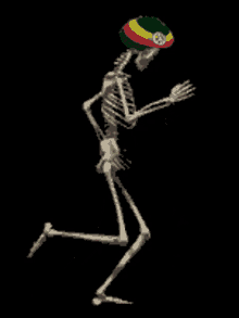skeleton walk dance reggae rastafari