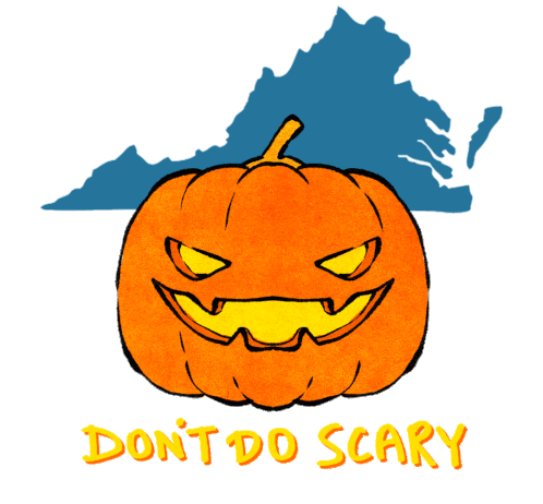 Dont Do Scary Vote Early For Terry Sticker - Dont Do Scary Vote Early For Terry Virginia Stickers