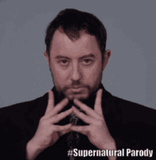 Hillywood Supernatural Parody GIF - Hillywood Supernatural Parody Crowley GIFs