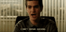 I Don'T Torture Chickens  - The Social Network GIF - Torture Chickens The Social Network GIFs