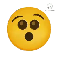 a smiley face with a surprised look on it