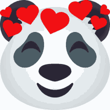 loved panda joypixels loving thoughts thoughts full of love