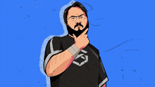 a drawing of a man with the name waylander written on it