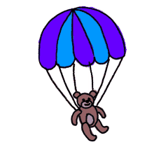 parachute bear