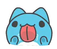 a cartoon character with tears coming out of it 's eyes