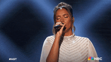 Singing Leona Lewis GIF - Singing Leona Lewis America'S Got Talent GIFs
