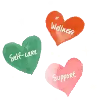 Love Hearts Sticker - Love Hearts Love You Self Care Stickers