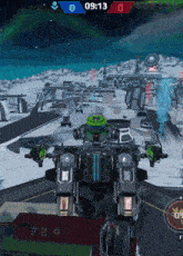 a screenshot of a video game with the time 09:13 on the screen