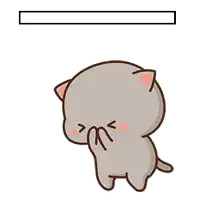 a cartoon cat with a heart in its mouth is walking next to a blue bar that says max .