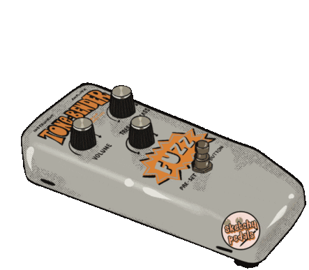 Sketchy Pedals Tonebender Fuzz Sticker - Sketchy Pedals Pedal Pedals Stickers