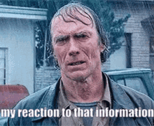 My Reaction To That Information Clint Eastwood GIF - My Reaction To That Information Clint Eastwood Bridges Of Madison County GIFs