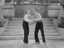 Fred Astaire & Ginger Rogers Amazing Tapdance GIF - Oldmovies Dance Couple GIFs