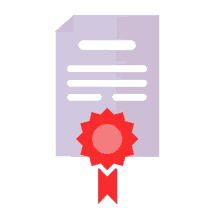 certificate icon ribbon gisero mastergis