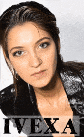 a picture of a woman with the name ivexa