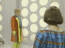Numberoneroseschlossbergstan The Sixth Doctor Slowly And Creepily Walking Up To Peri GIF