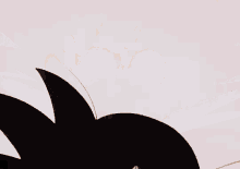 a close up of a cartoon character pointing at something .