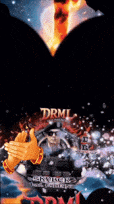 a poster for drml shows a man in a military uniform