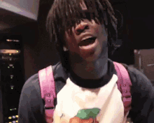 Chief Keef GIF - Chief Keef Hair Flip Backpack GIFs