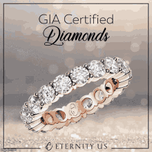 Gia Diamond Eternity Rings Eternityus GIF
