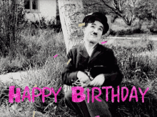 Happy Birthday Charlie Chaplin GIF - Happy Birthday Charlie Chaplin Confetti GIFs