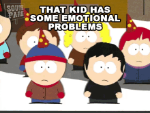 That Kid Has Some Emotional Problems Damien Thorn GIF - That Kid Has Some Emotional Problems Damien Thorn Stan Marsh GIFs