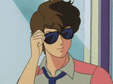 Retro Anime GIF - Retro Anime Sunglasses GIFs