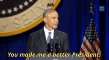 Barack Obama You Made Me A Better President GIF - Barack Obama You Made Me A Better President Better President GIFs