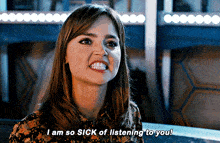 Doctor Who Clara Oswald GIF - Doctor Who Clara Oswald I Am So Sick Of Listening To You GIFs